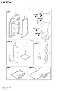 DF100A From 10003F-140001 (E01)  2021 drawing OPT:GASKET SET