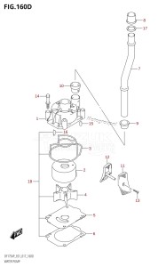 DF175AP From 17503P-710001 (E01 E40)  2017 drawing WATER PUMP (DF175AP:E40)