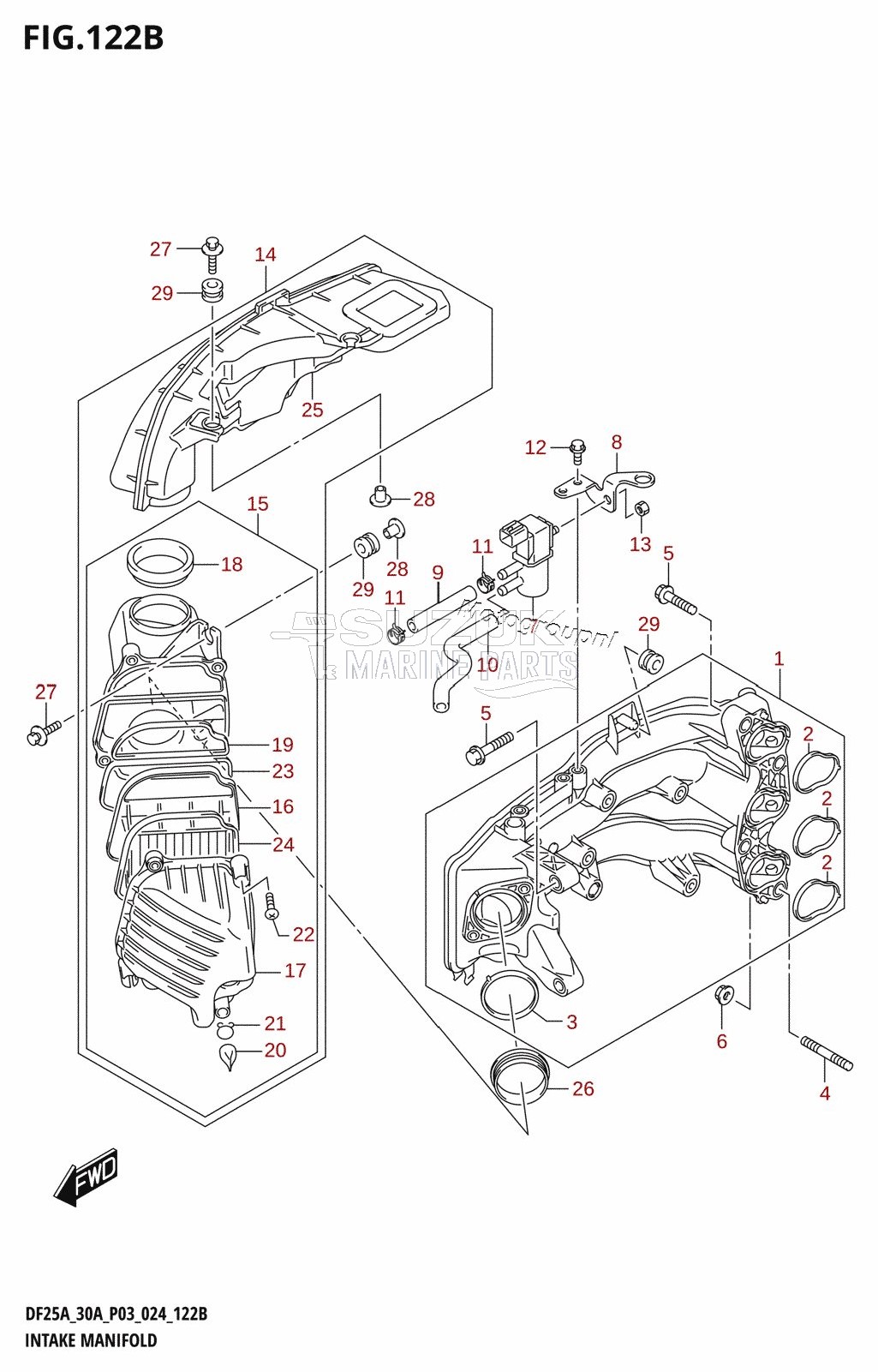 INTAKE MANIFOLD (DF30AT,DF30ATH)