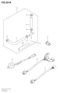 DF250Z From 25003Z-210001 (E03)  2012 drawing OPT:HARNESS