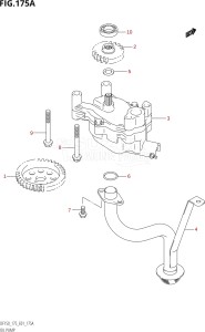 17501F-980001 (2009) 175hp E01 E40-Gen. Export 1 - Costa Rica (DF175TK9) DF175T drawing OIL PUMP