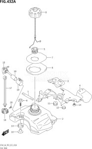 00403F-240001 (2022) 4hp P03-U.S.A (DF4A) DF4A drawing FUEL TANK