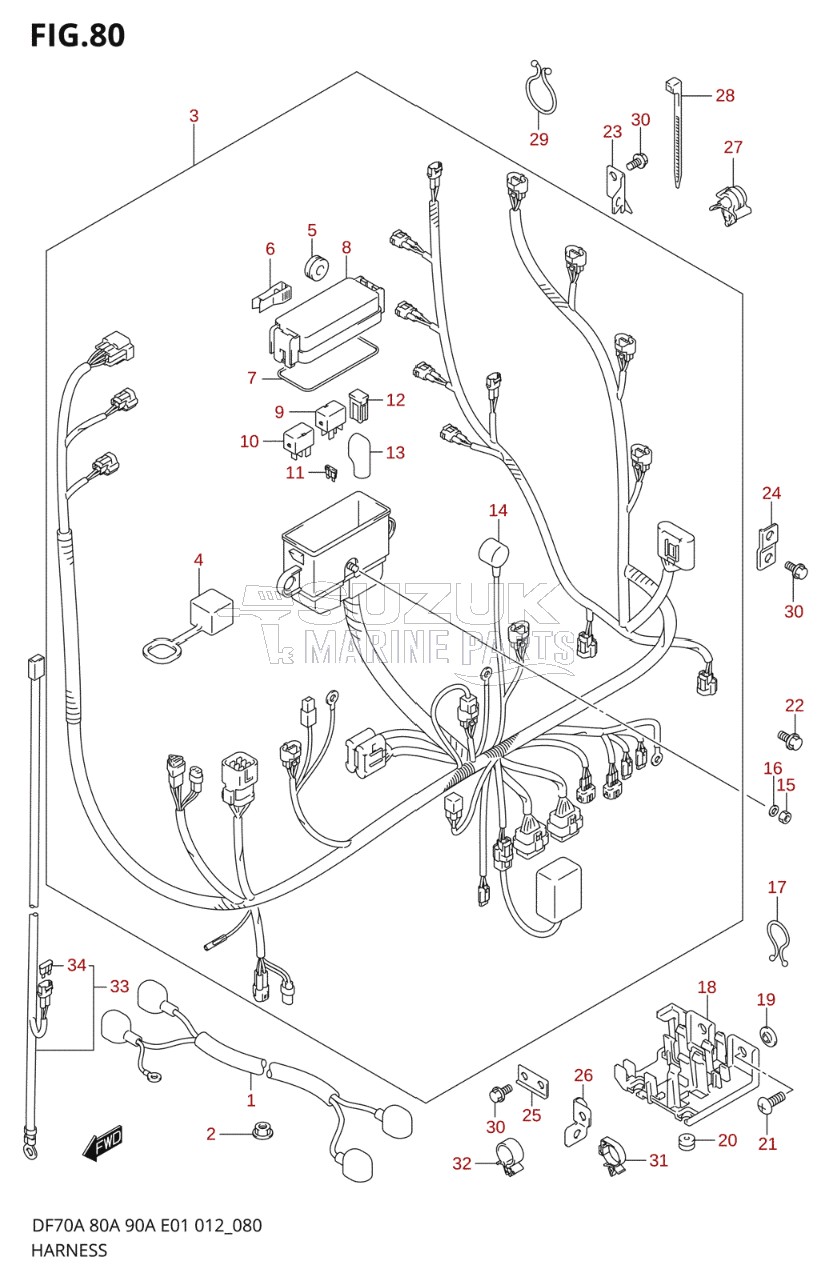 HARNESS (DF70A E40)