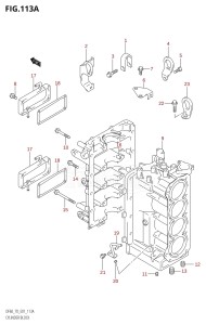 DF70 From 07001F-861001 (E01)  1998 drawing CYLINDER BLOCK