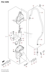 DF150 From 15002F-410001 (E01 E40)  2014 drawing FUEL VAPOR SEPARATOR (DF175Z:E01)