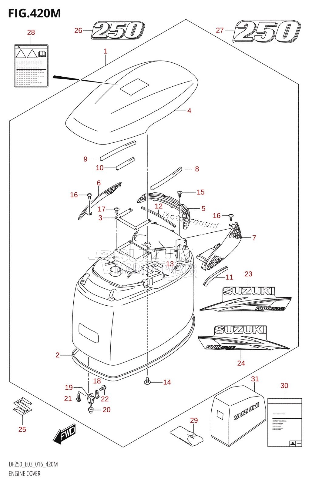 ENGINE COVER (DF250Z:E03)