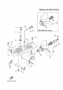 F300CETX drawing PROPELLER-HOUSING-AND-TRANSMISSION-2