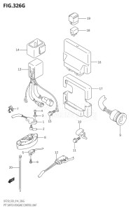 20002Z-410001 (2014) 200hp E03-USA (DF200Z) DF200Z drawing PTT SWITCH / ENGINE CONTROL UNIT (DF250ST:E03)