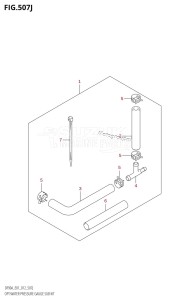 DF80A From 08002F-210001 (E01 E40)  2012 drawing OPT:WATER PRESSURE GAUGE SUB KIT (DF90ATH:E01)