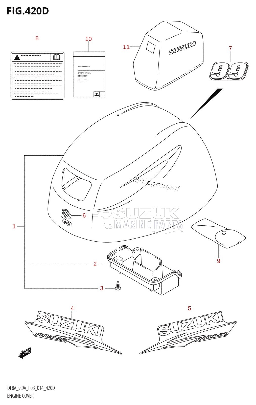 ENGINE COVER (DF9.9AR:P03)