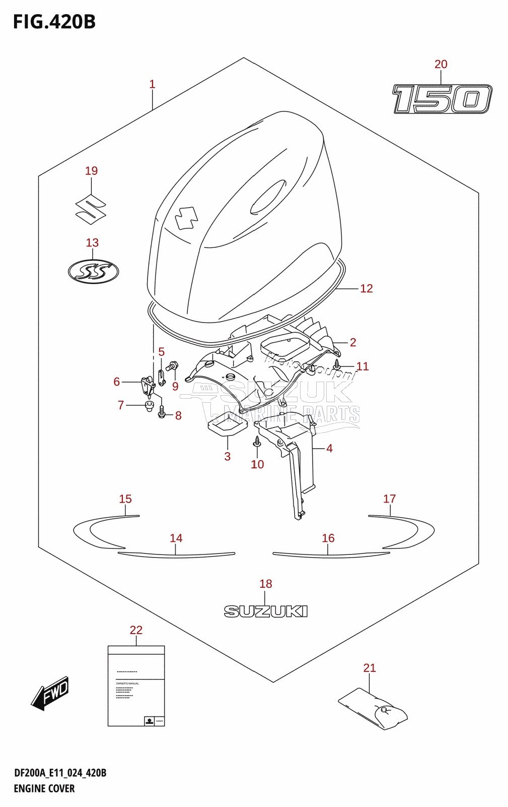 ENGINE COVER (DF150AS)