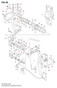 DF140 From 14001F-510001 (E01 E40)  2005 drawing OPT:TOP MOUNT DUAL (2)