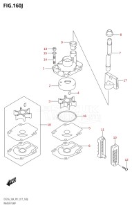 02504F-710001 (2017) 25hp P01-Gen. Export 1 (DF25A  DF25AR  DF25AT  DF25ATH) DF25A drawing WATER PUMP (DF30AQ:P01)