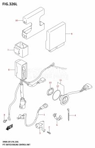 DF50A From 05003F-610001 (E01)  2016 drawing PTT SWITCH /​ ENGINE CONTROL UNIT (DF60ATH:E01)