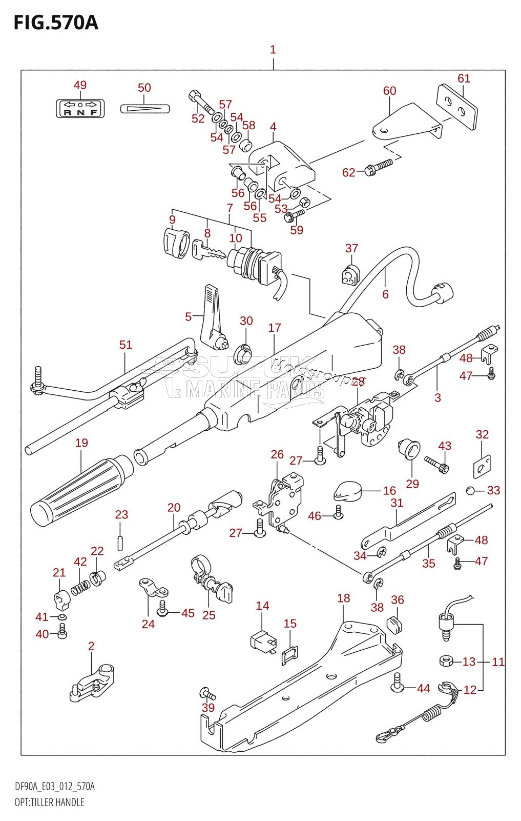 OPT:TILLER HANDLE