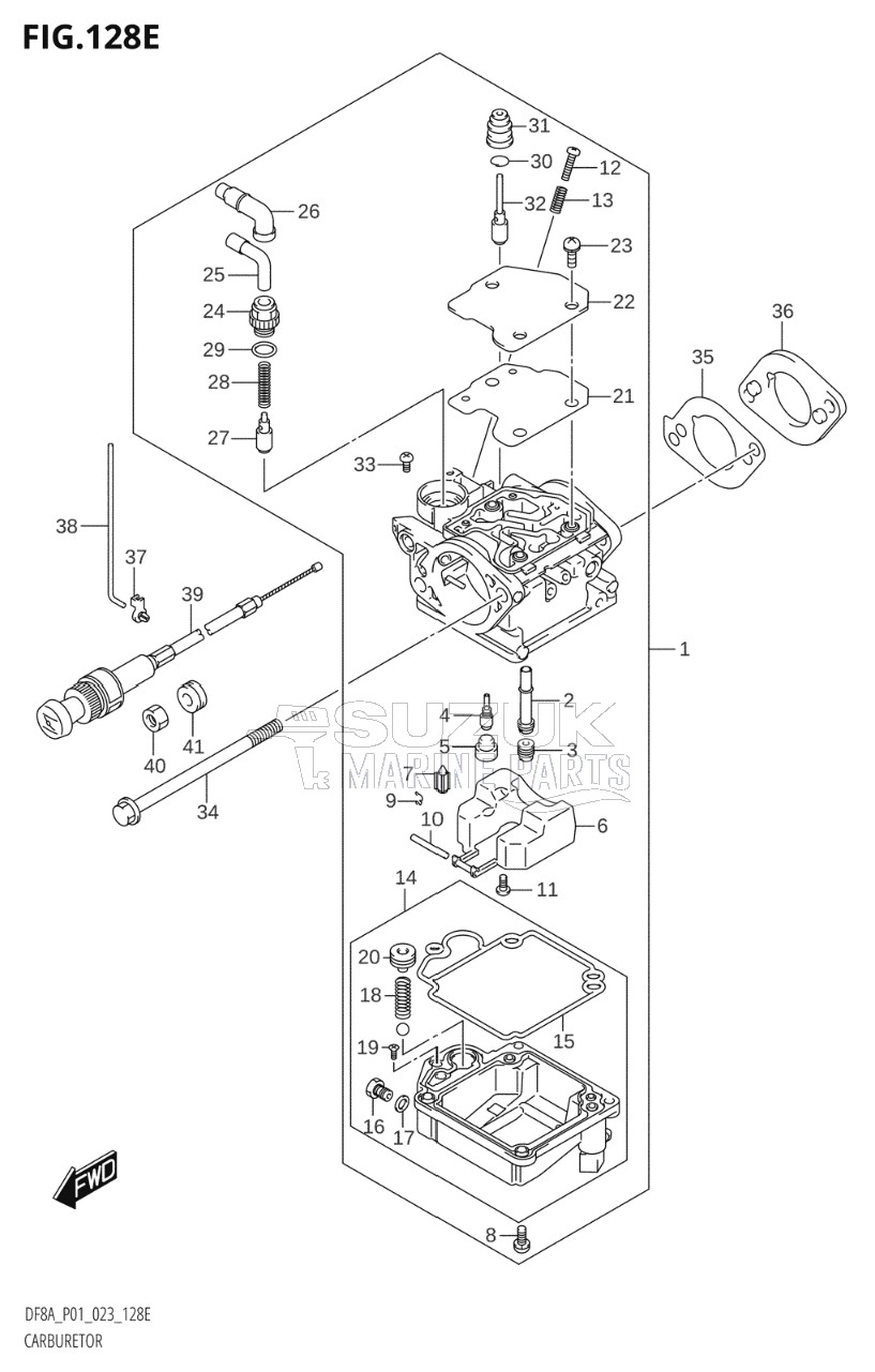 CARBURETOR (DF9.9A:023)