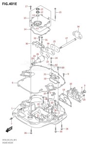 DF225T From 22503F-610001 (E03)  2016 drawing ENGINE HOLDER (DF250T:E03)