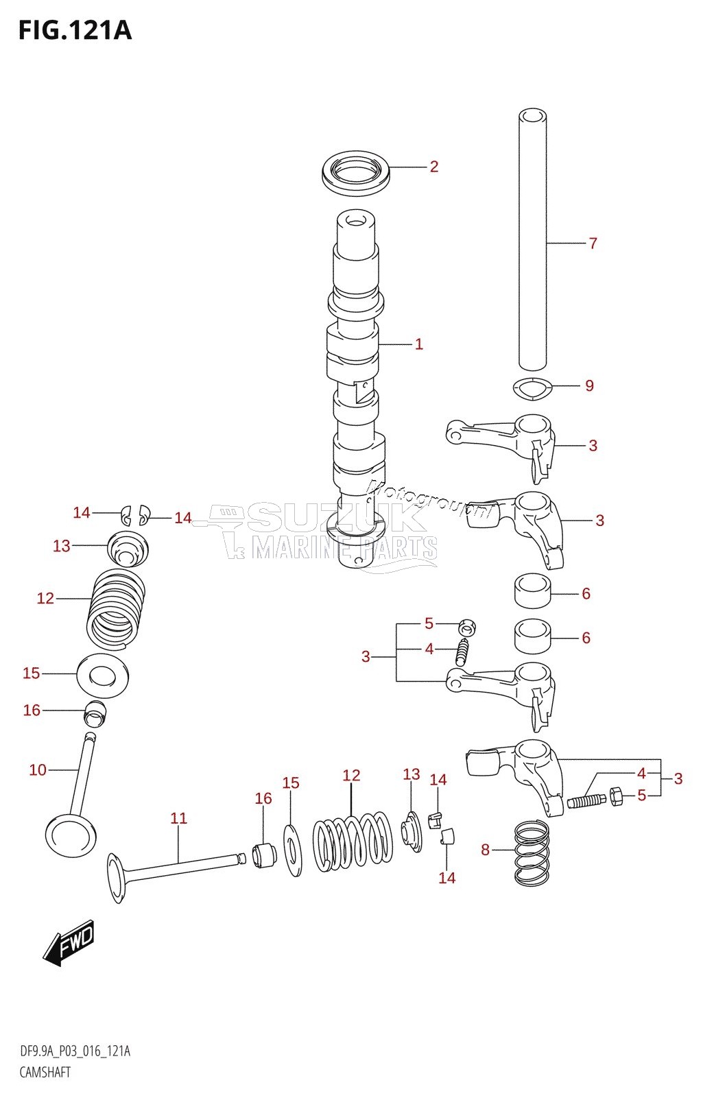 CAMSHAFT (DF8A:P03)