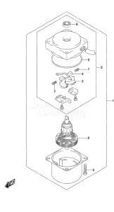 Outboard DF 20A drawing PTT Motor w/Power Tilt