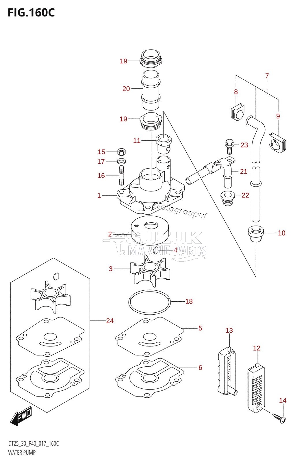 WATER PUMP (DT30:P40)