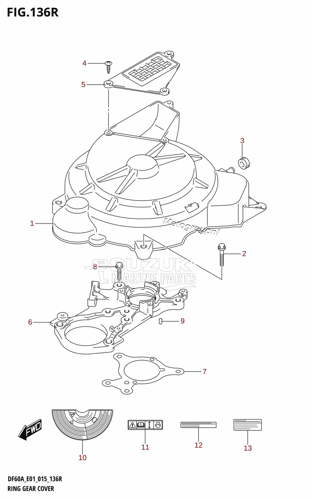 RING GEAR COVER (DF60AVT:E01)