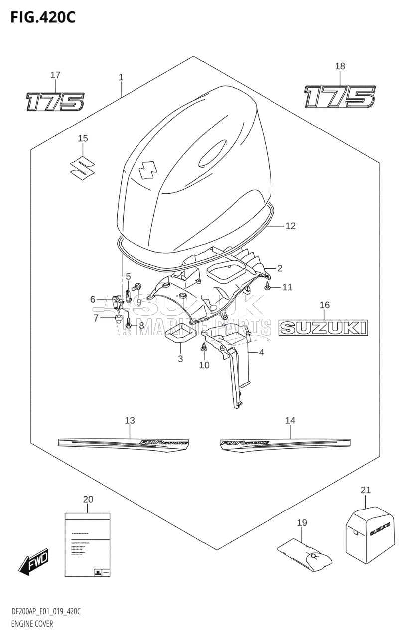 ENGINE COVER (DF175AP:E01)