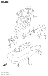 06003F-140001 (2021) 60hp E11-Gen. Export 2 (DF60AVT  DF60AVT_   DF60AVT   DF60AVTH  DF60AVTH_   DF60AVTH) DF60A drawing DRIVE SHAFT HOUSING (DF40ASVT:E34)