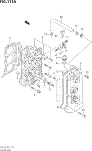 04001F-880001 (2008) 40hp E01-Gen. Export 1 (DF40QHK8  DF40TK8) DF40 drawing CYLINDER HEAD