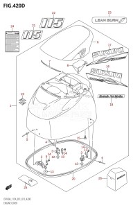 DF115AZ From 11503Z-310001 (E01 E40)  2013 drawing ENGINE COVER (DF115AT:E40)