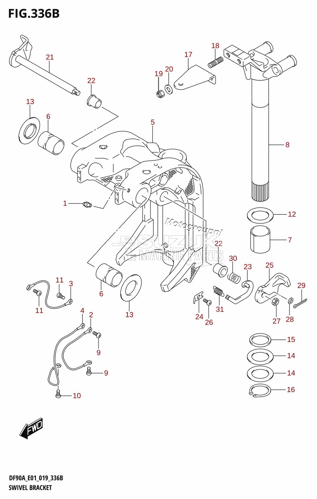 SWIVEL BRACKET (DF80A)