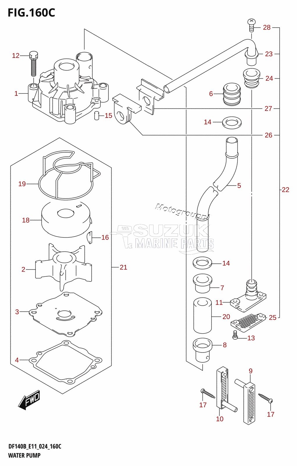 WATER PUMP (E40)