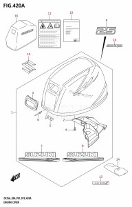 DF25A From 02504F-810001 (P01)  2018 drawing ENGINE COVER (DF25A,DF25AR)