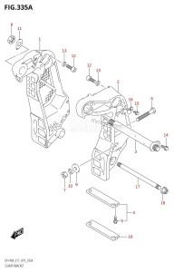 DF115AST From 11504F-910001 (E03)  2019 drawing CLAMP BRACKET (DF100AT:E11)