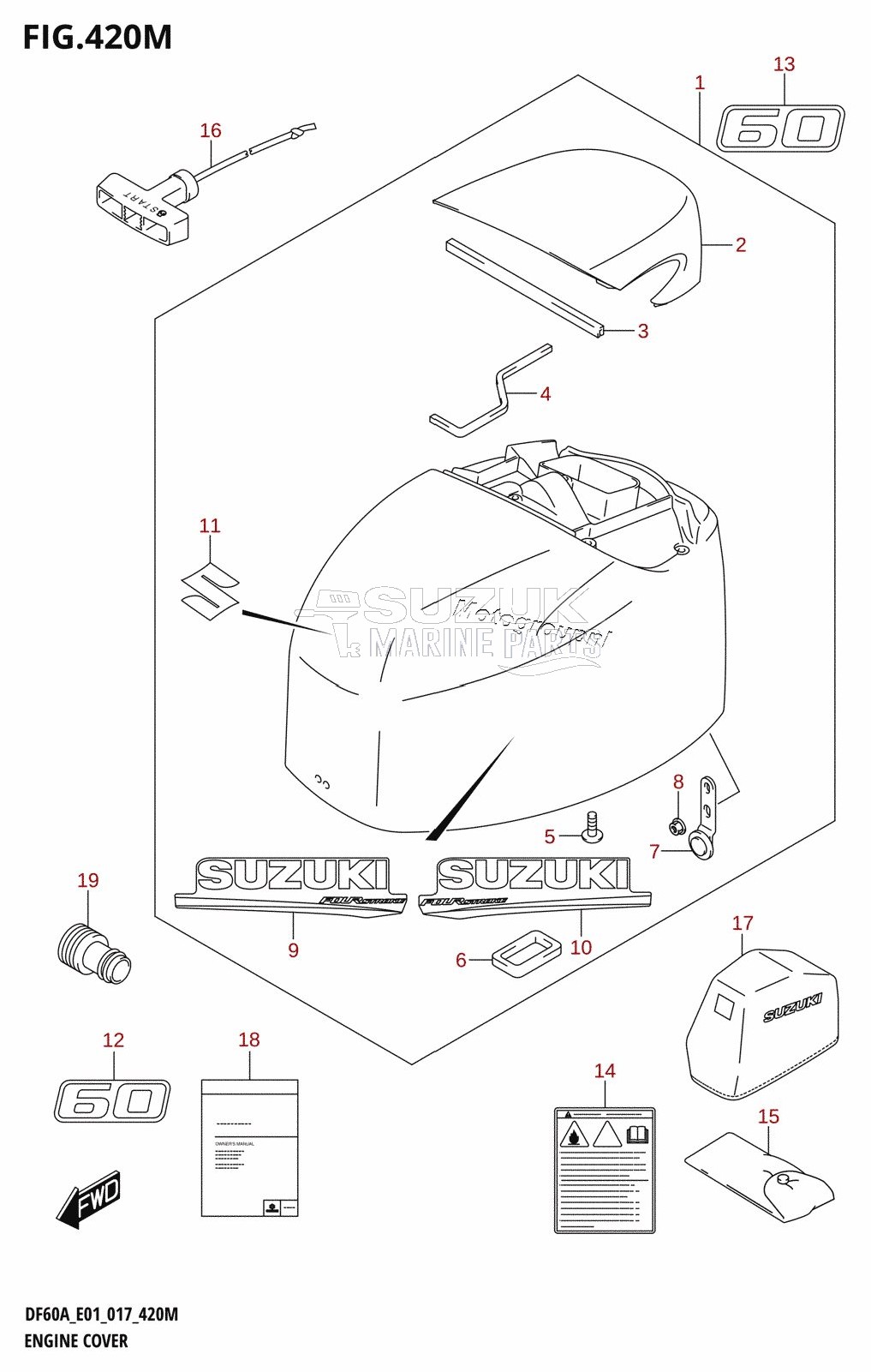 ENGINE COVER (DF60ATH:E40)