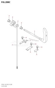 DT15A From 01504-410001 (P40)  2014 drawing CLUTCH LEVER (DT9.9AK:P36)