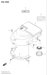 15002Z-140001 (2021) 150hp E40-Costa Rica (DF150WZ) DF150 drawing SILENCER / RING GEAR COVER