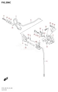 DF30A From 03003F-040001 (P01 P40)  2020 drawing CLUTCH ROD (DF30AQ)