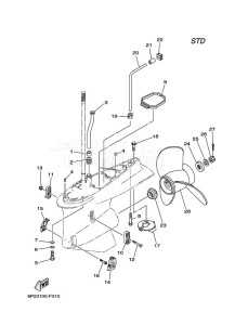 F250A drawing PROPELLER-HOUSING-AND-TRANSMISSION-2