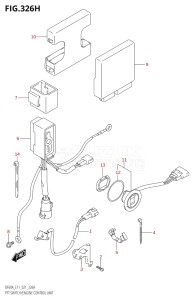 05003F-340001 (2023) 50hp E01-Gen. Export 1 (DF50AT  DF50ATH) DF50A drawing PTT SWITCH / ENGINE CONTROL UNIT (SEE NOTE)