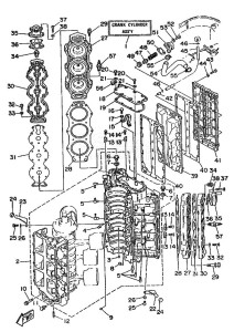 150A drawing CYLINDER--CRANKCASE