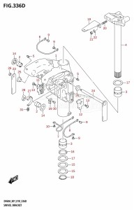 DF60A From 06003F-810001 (E01 E40)  2018 drawing SWIVEL BRACKET (DF40AST:E34)