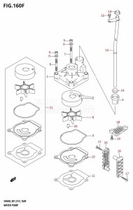 DF50A From 05003F-310001 (E01)  2013 drawing WATER PUMP (DF50ATH:E01)