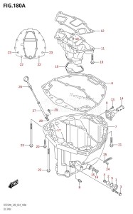 DF250WT From 25005F-440001 (E40)  2024 drawing OIL PAN