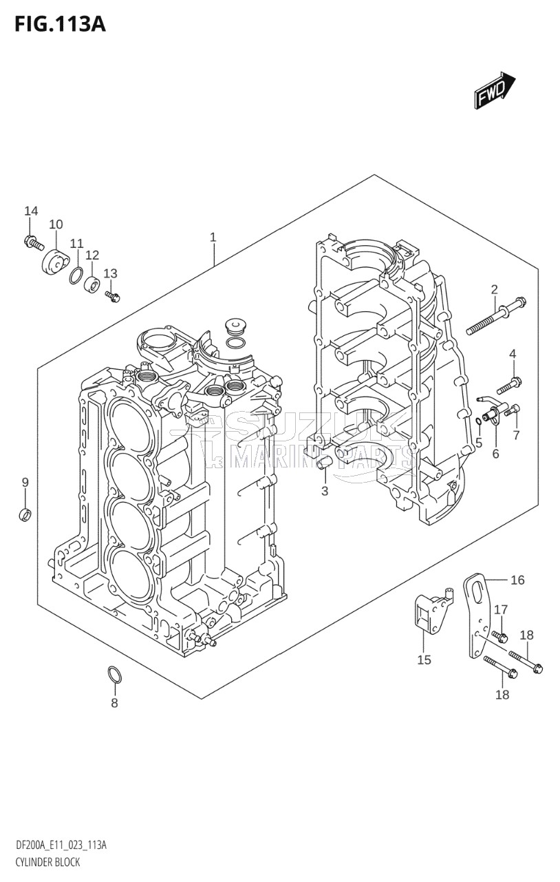 CYLINDER BLOCK (020,021,022)