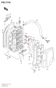 DF140BT From 14005F-240001 (E11 E40)  2022 drawing CYLINDER HEAD (022)