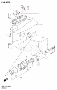 DF9.9B From 00995F-510001 (P03)  2015 drawing GEAR CASE (DF20AT:P03)