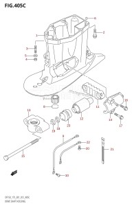 DF175Z From 17502Z-210001 (E01 E40)  2012 drawing DRIVE SHAFT HOUSING (DF150Z:E01)