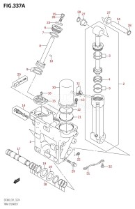 DF300 From 30001F-980001 (E01 E40)  2009 drawing TRIM CYLINDER