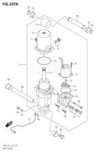 07003F-910001 (2019) 70hp E01 E40-Gen. Export 1 - Costa Rica (DF70A  DF70ATH) DF70A drawing TRIM CYLINDER