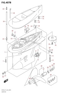 DF250Z From 25003Z-240001 (E11 E40)  2022 drawing GEAR CASE (DF200Z)